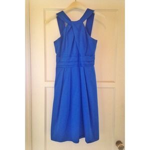 David's Bridal Short Bridesmaid Dress in Horizon