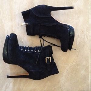 Sam Edelman uma lace high heel ankle boots