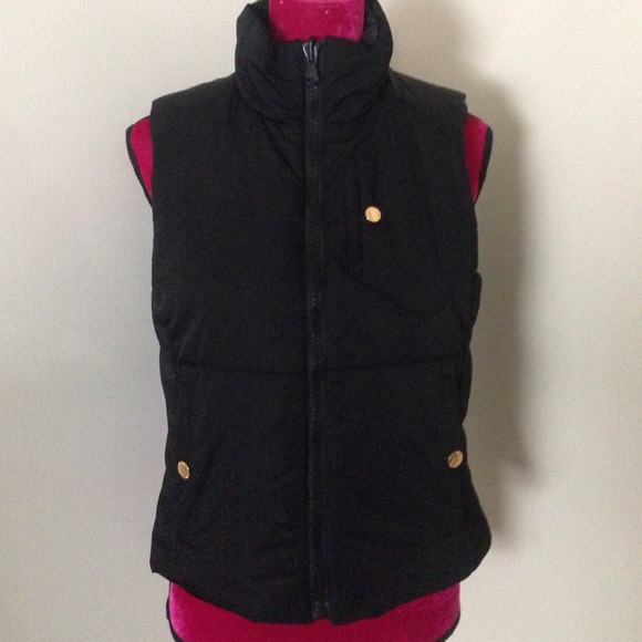 HP🆕{Double Sided Puffer Vest} Ralph Lauren Black - Picture 2 of 4