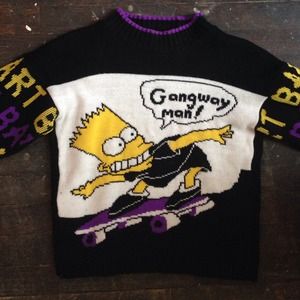 Vintage Bart Simpson sweater