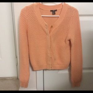Peach cardigan