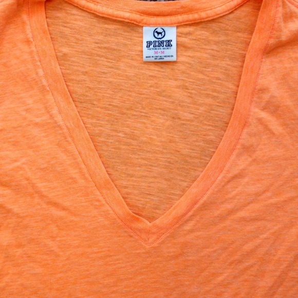 Neon VS Pink V Neck Tee