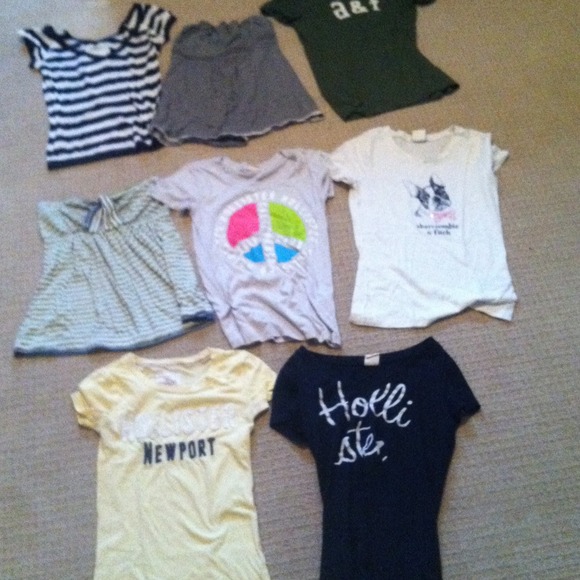 10 Abercrombie & Hollister Shirt Bundle