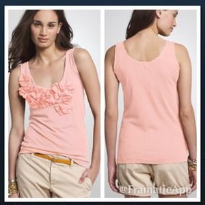 J. Crew pink tissue garland tank
