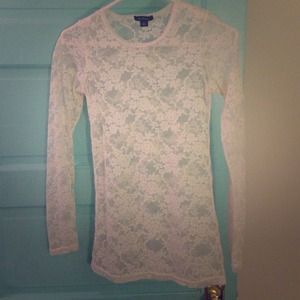 Lace long sleeve top