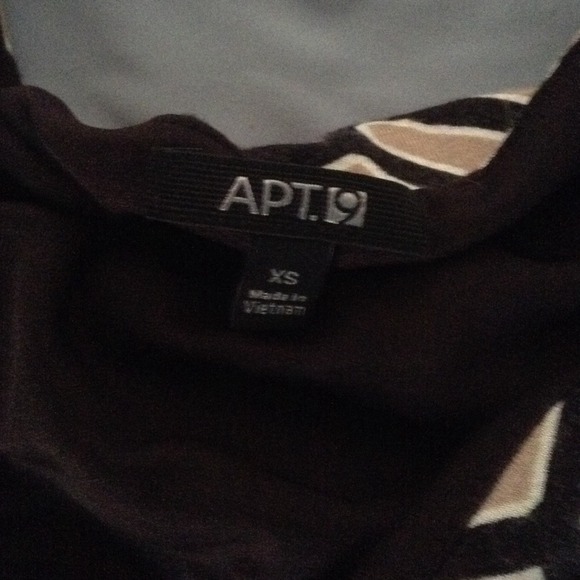 NWOT Apt. 9 tan vintage-looking geometric dress - Picture 2 of 3