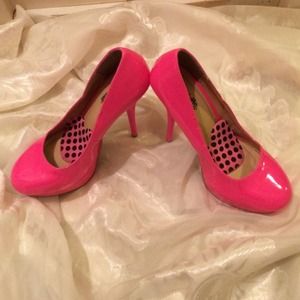 Pink high heels