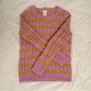 J CREW cable knit sweater- Girls-New