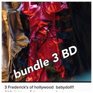 bundle 3 Frederick's of hollywood  babydoll!! 👍🙉