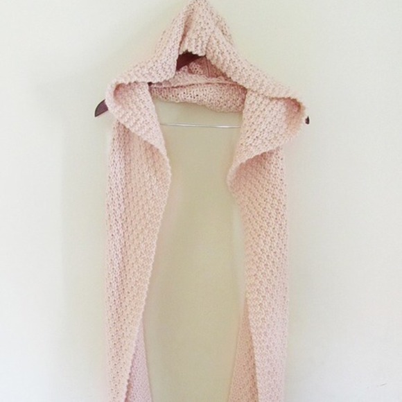 Hooded Knitted Scarf