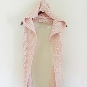 Hooded Knitted Scarf
