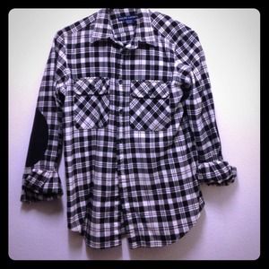 Ralph Lauren flannel with elbow patches