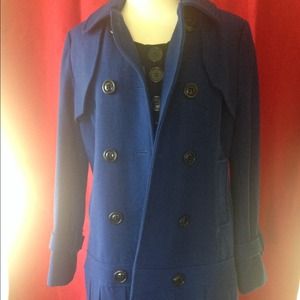 Royal blue peacoat NWOT