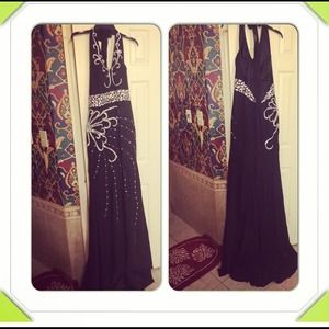 A beautiful black customized dress. SZ 12. $170
