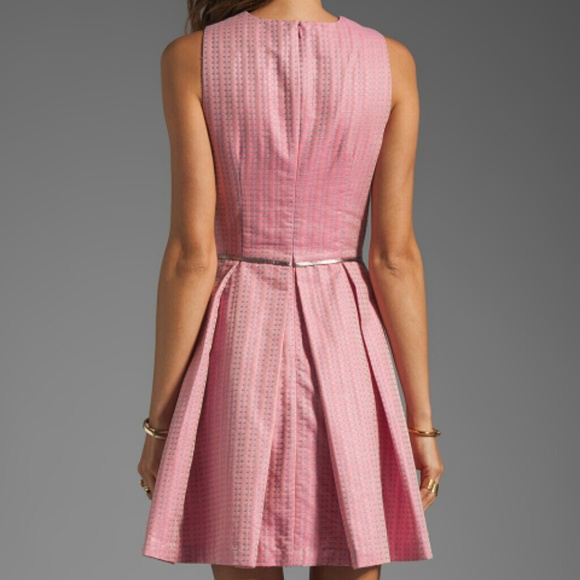 SOLD Price Firm Cynthia rowley pink ticking dress - Picture 2 of 4