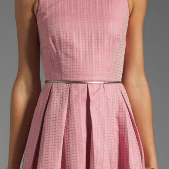 SOLD Price Firm Cynthia rowley pink ticking dress - Picture 3 of 4