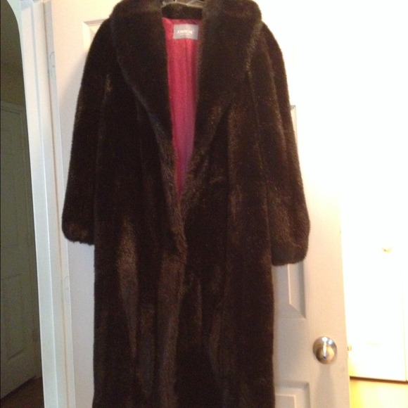 Black Fur Long Coat