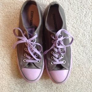 Grey & Purple Tinted Converse