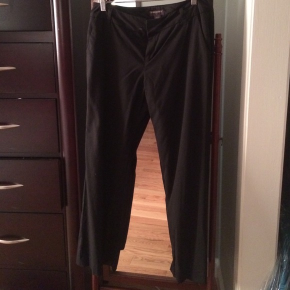 Wool BR slacks, black