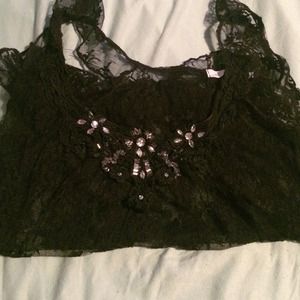 Black Lacey tank