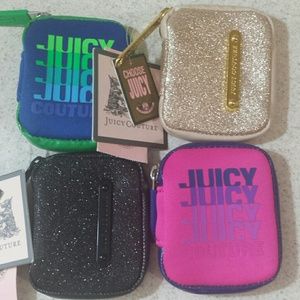 Set of 4 Juicy Couture earbud cases