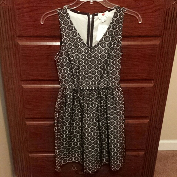 NWT Eyelet Flare Lace Dress