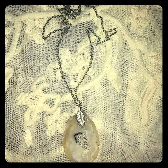 Crystal rock necklace