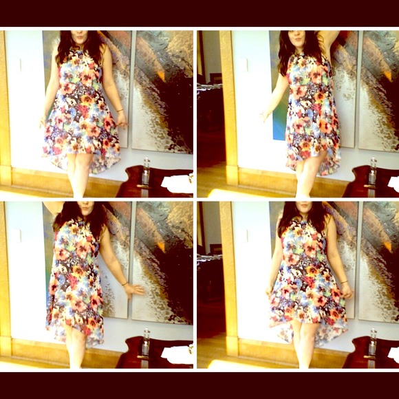 Lush. Hi-Lo Floral Dress.