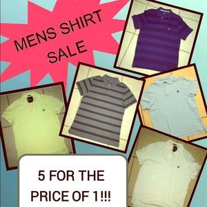 Men's collared polo shirts bundle