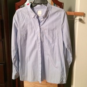 Gap blue button blouse