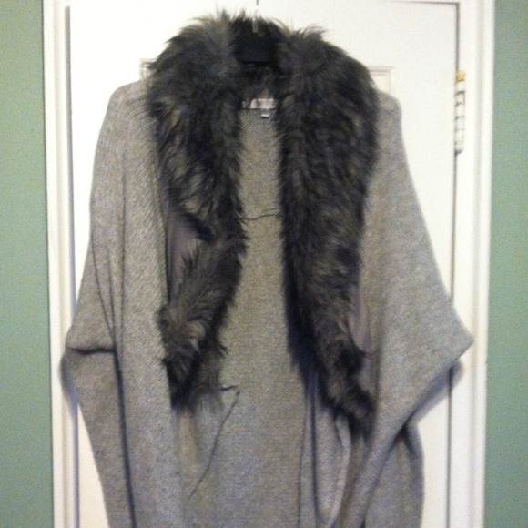 Jennifer Lopez Faux Fur Sweater