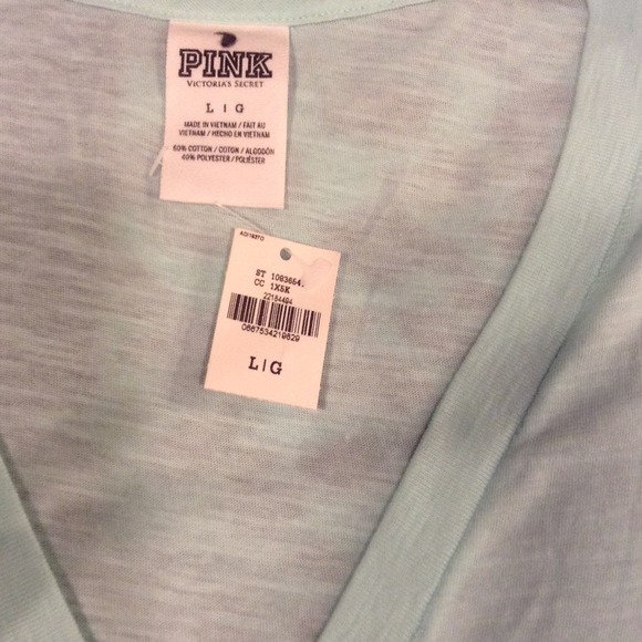 NWTs Mint Green PINK Bling Tee - Picture 3 of 4