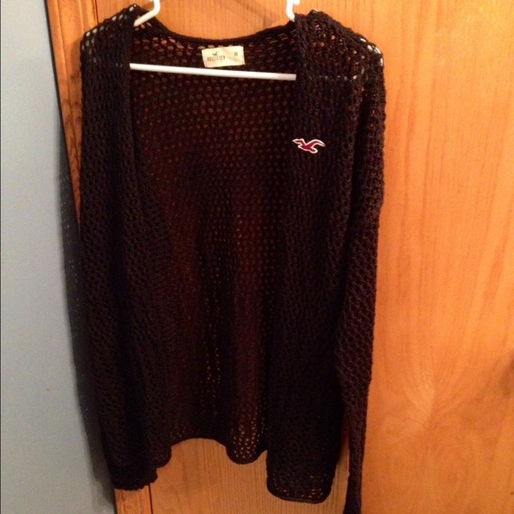 NWOT Hollister Navy Open Knit open cardigan