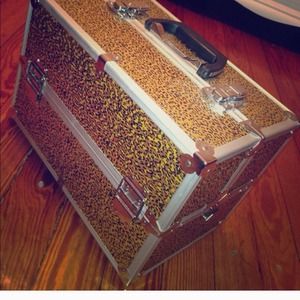 STILL AVAILABLE Cheetah print makeup train