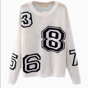Numbers Pattern Sweater