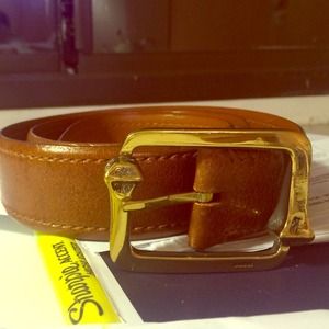 Gucci brown leather belt