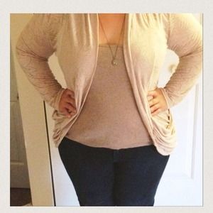 Sheer Beige Cardigan