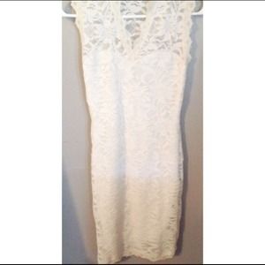 BUNDLE White lace dress and red blazer bundle