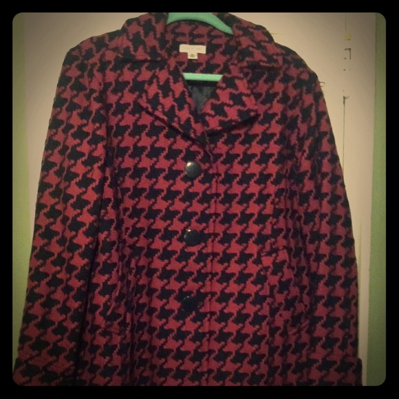 Joan Rivers Houndstooth Swing Jacket