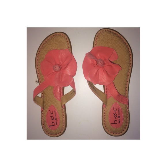 Name brand brown and pink sandals!