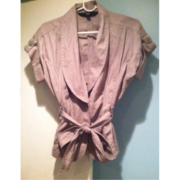 ❌TRADED❌ Faded grey/tan cardigan - Picture 2 of 3