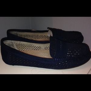 Navy Loafers
