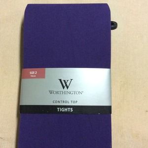 Purple control top tights