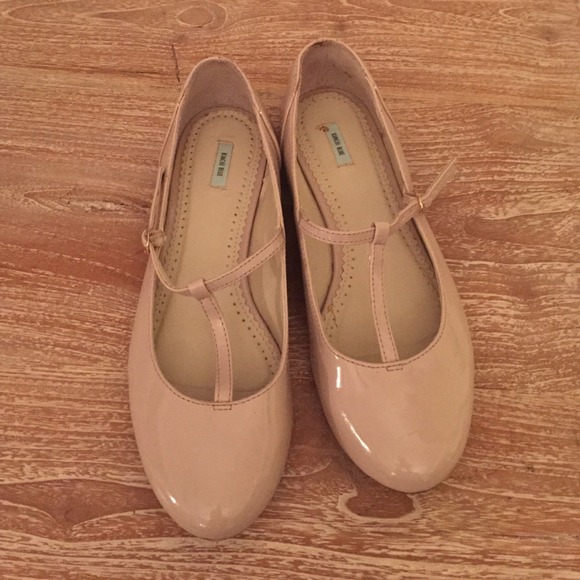 Urban Outfitters Shoes Kimchi Blue Nude Mary Jane Flats