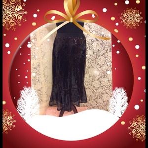 Slinky Brand skirt w/ flounce.  Lowered Firm