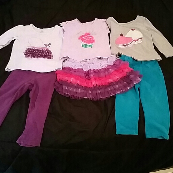 Three - 3 -  18-24 month toddler girl sets