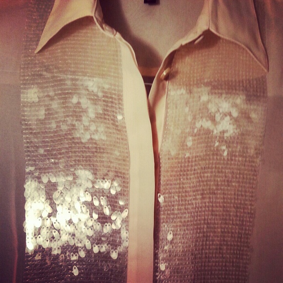 Fabulous Victoria's Secret Sparkly Button Down