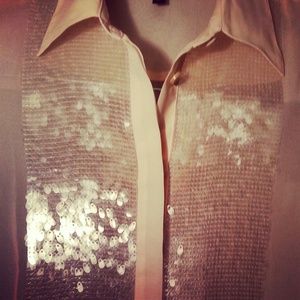 Fabulous Victoria's Secret Sparkly Button Down