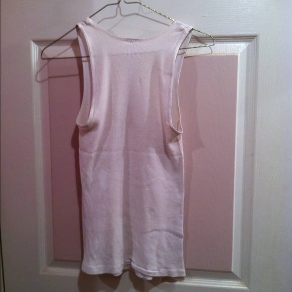 White Muscle Tank W/ "Porn Star" Logo - Picture 3 of 3