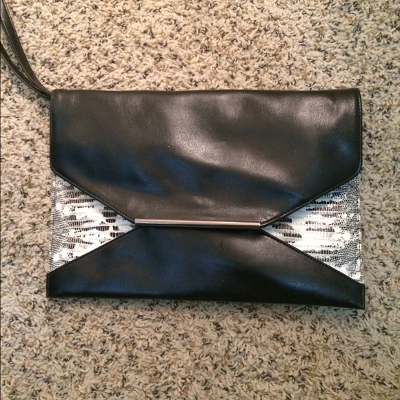 Black and zebra bag